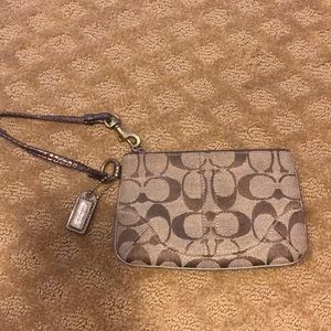 Small coach wristlet